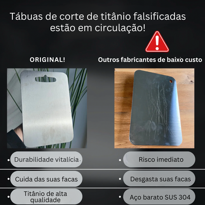 Titânio Puro™ - Tábua de corte em Titânio