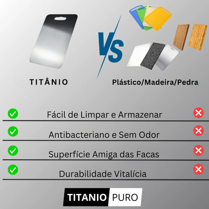 Titânio Puro™ - Tábua de corte em Titânio